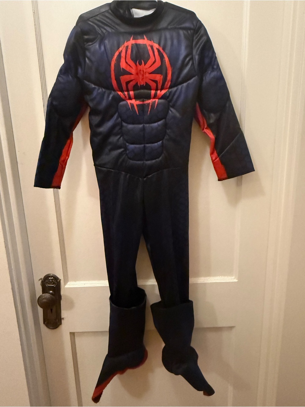 Kids Black and Red Spider-Man Muscle Costume